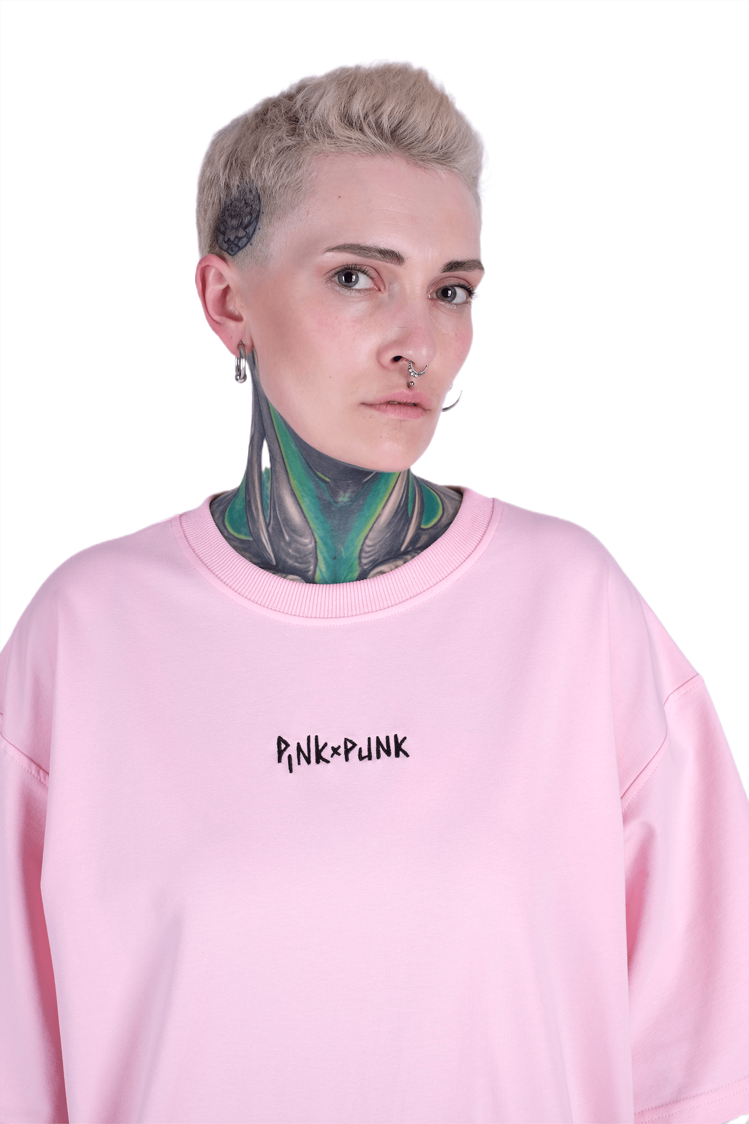 <p>A high-quality basic oversized t-shirt made from a very dense fabric. A shirt that is designed to become a favorite.</p><p>PinkPunk logo on the front.</p><p>Composition: 95% cotton 5% elastane</p>