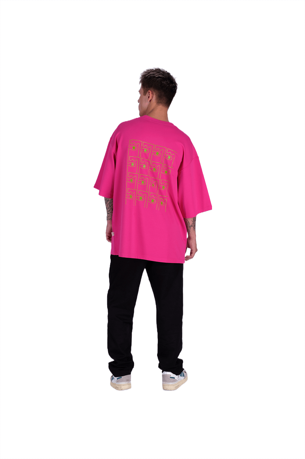 <p>A high-quality basic oversized t-shirt made from a very dense fabric. A shirt that is designed to become a favorite.</p><p>PinkPunk logo on the front, pattern on the back.</p><p>Composition: 95% cotton 5% elastane</p>