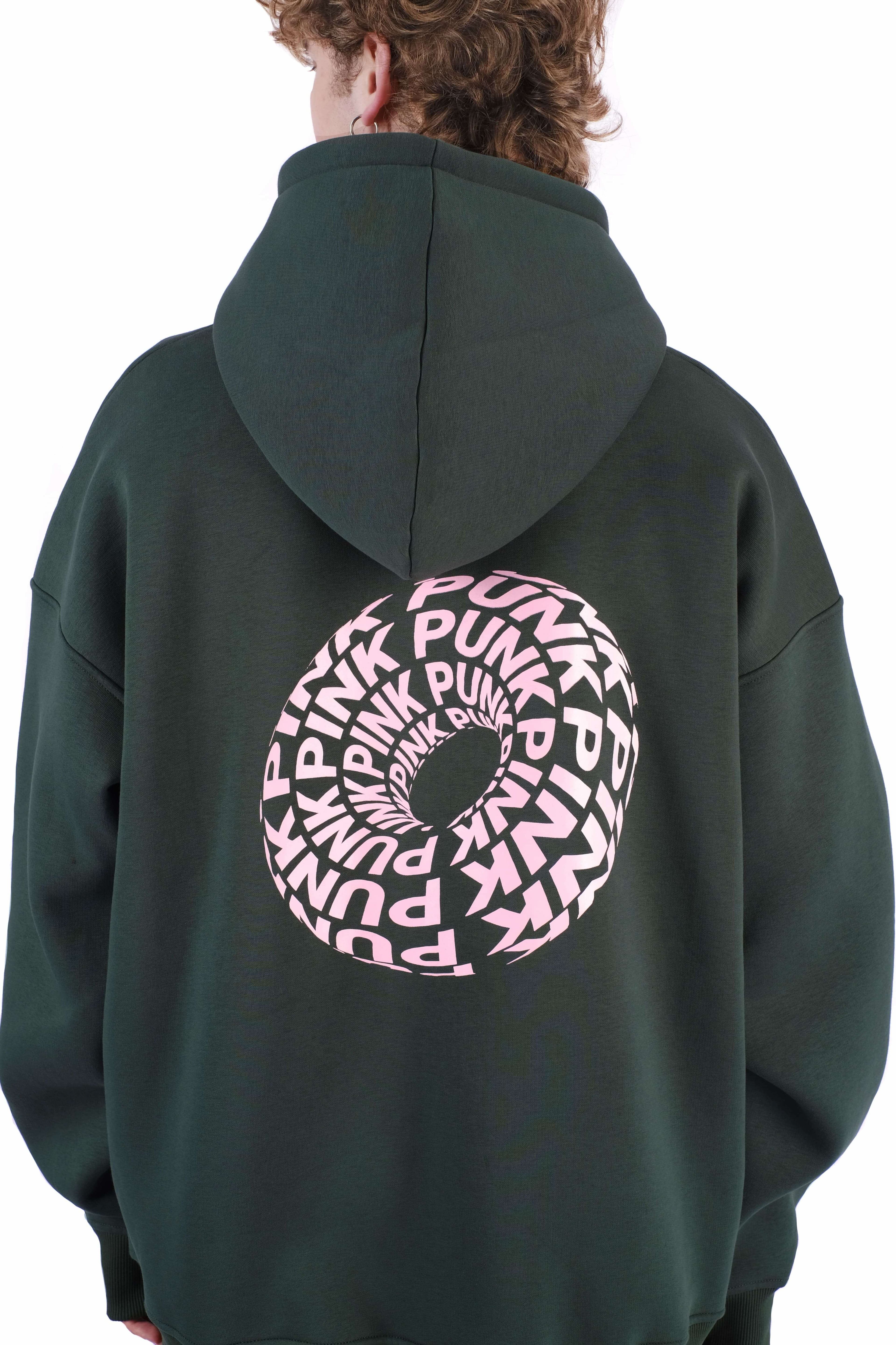 <p>A hoodie with a donut on the back is not only stylish but also delicious! Now every step becomes a sweet adventure. 100% cotton.</p>